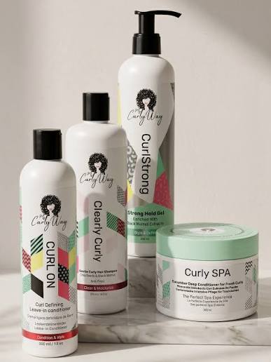The full MyCurlyWay curl routine — four-product set